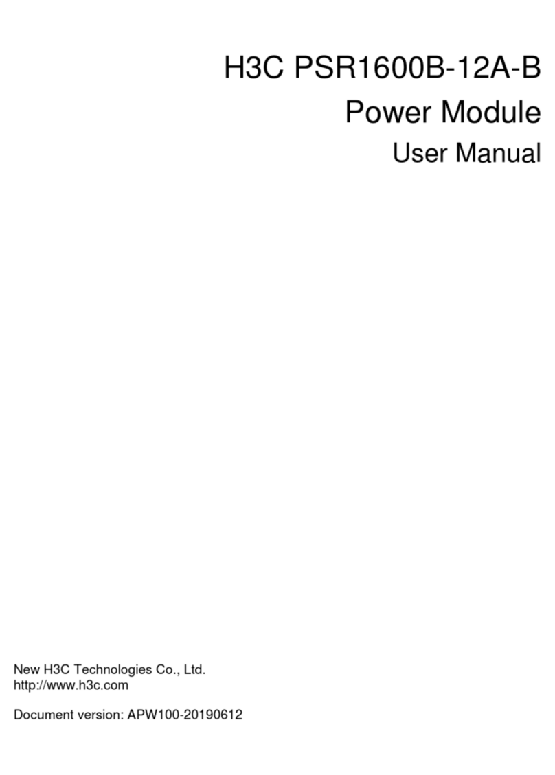 H3C PSR1600B-12A-B User manual