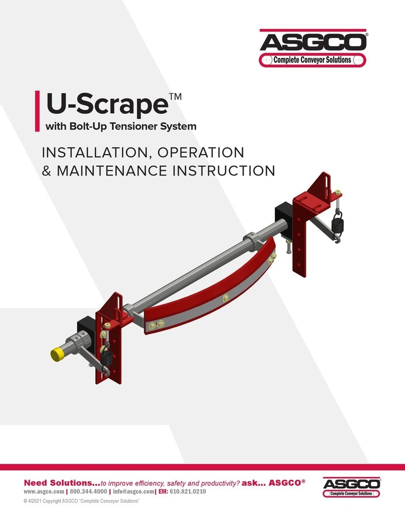 ASGCO U-Scrape Installation, operation, &  maintenance instruction