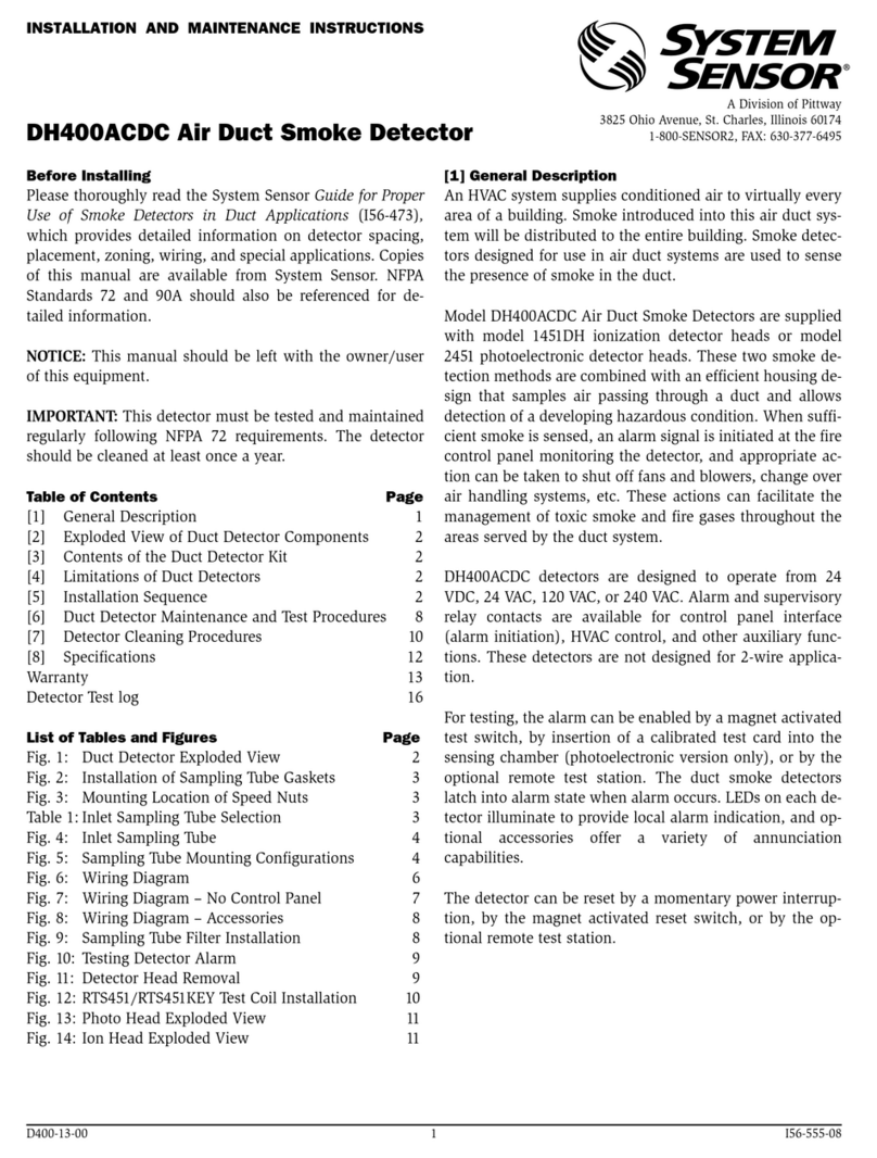 System Sensor DH400ACDC User manual