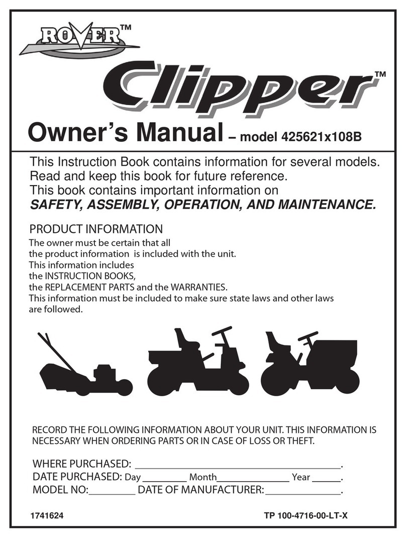 Rover Clipper 425621x108B User manual