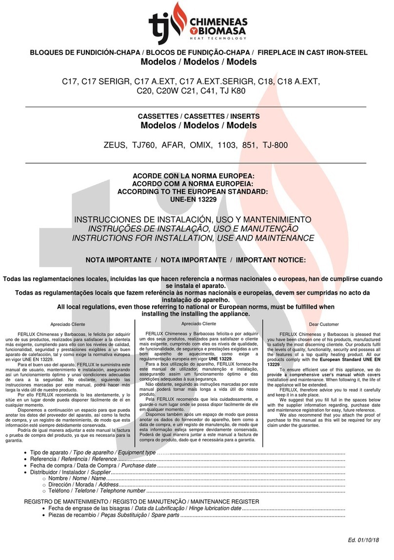 TJ C17 Instructions for installation, use and maintenance