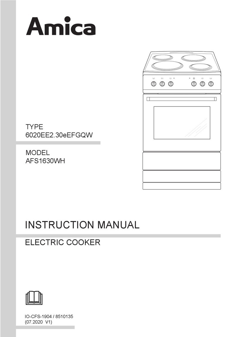 Amica AFS1630WH User manual Amica AFS1630WH User manual