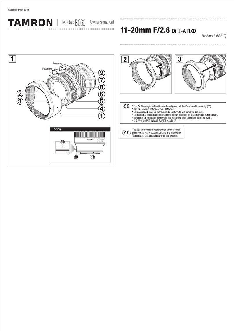 Tamron B060 User manual