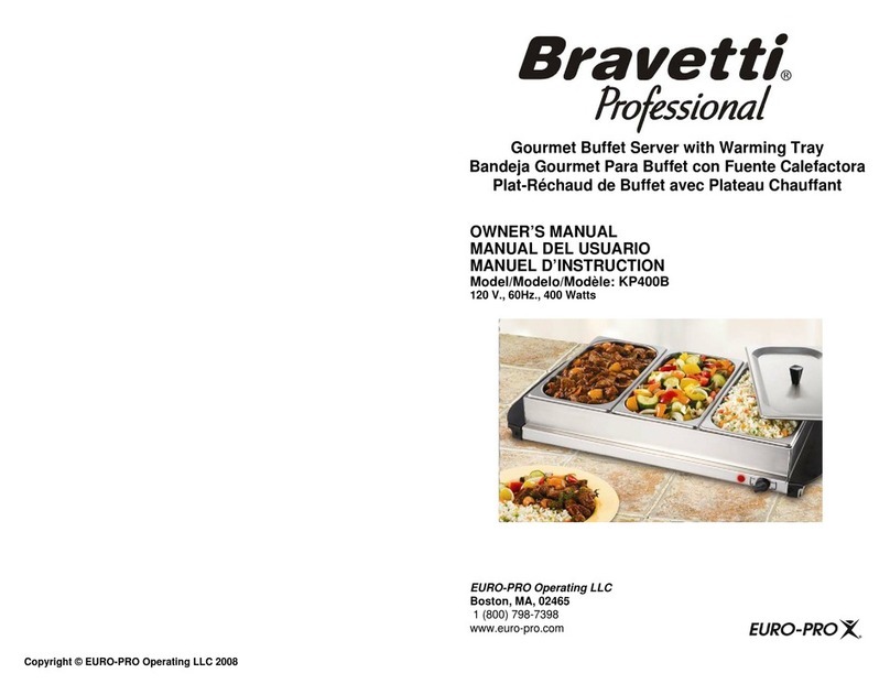 EUROPRO Bravetti KP400B owner's manual