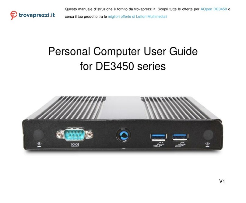 AOpen DE3450 Series User manual