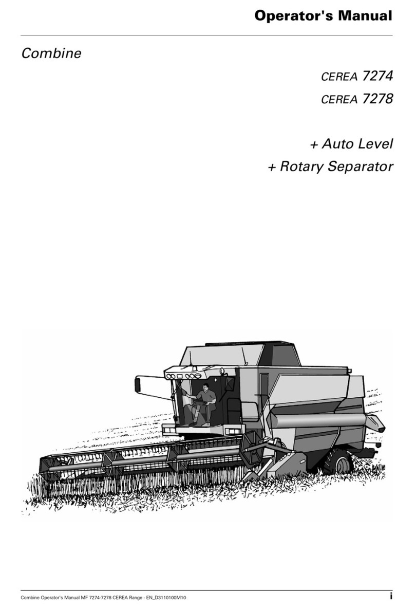 AGCO Combine CEREA 7274 User manual AGCO Combine CEREA 7274 User manual