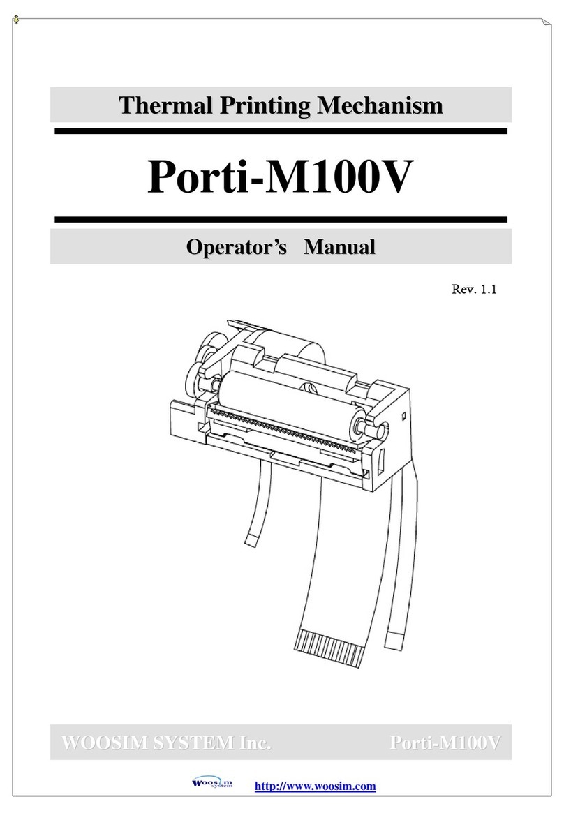WOOSIM Porti-M100V User manual WOOSIM Porti-M100V User manual