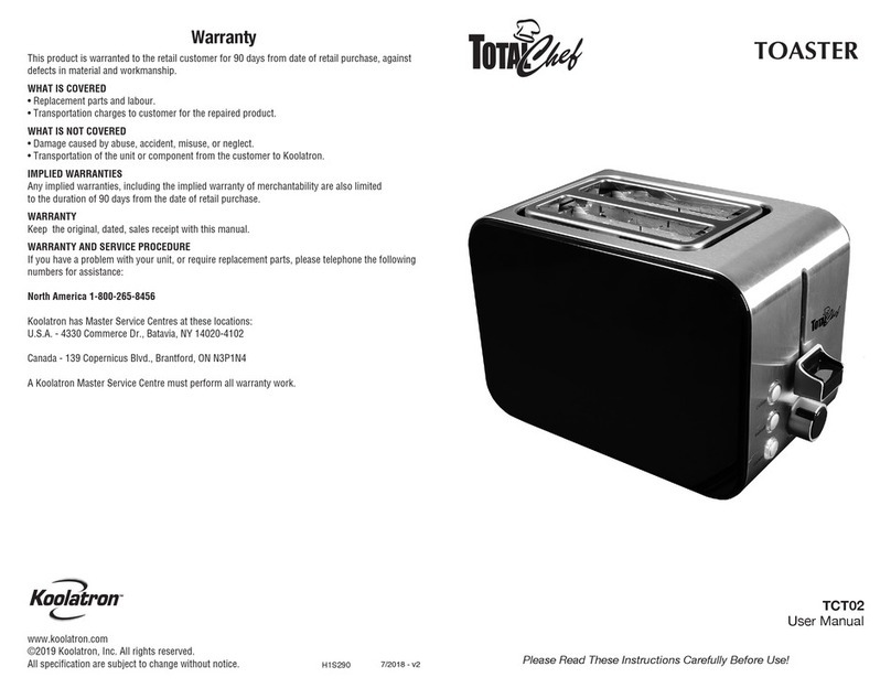 Koolatron TOTALChef TCT02 user manual