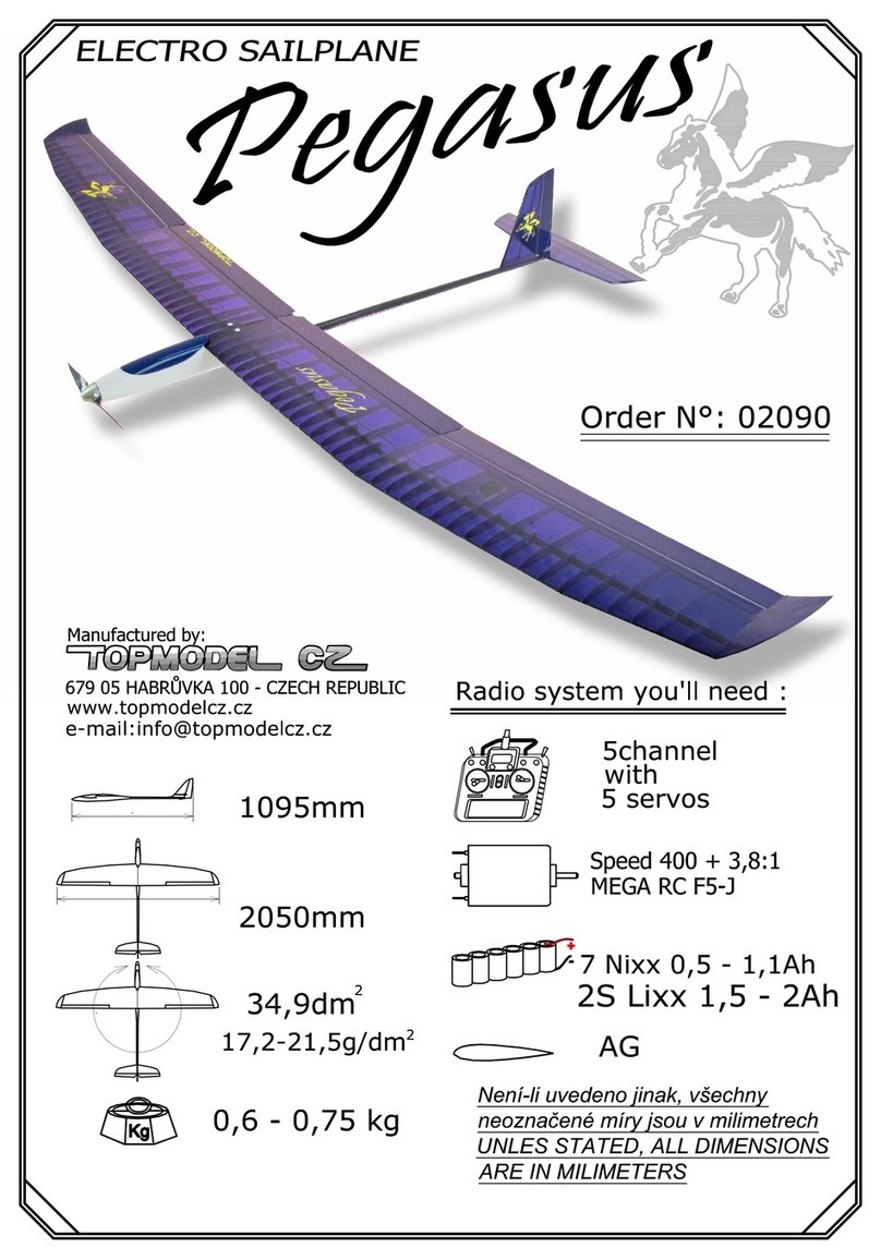 Topmodel Pegasus 2E F5J/ALES User manual