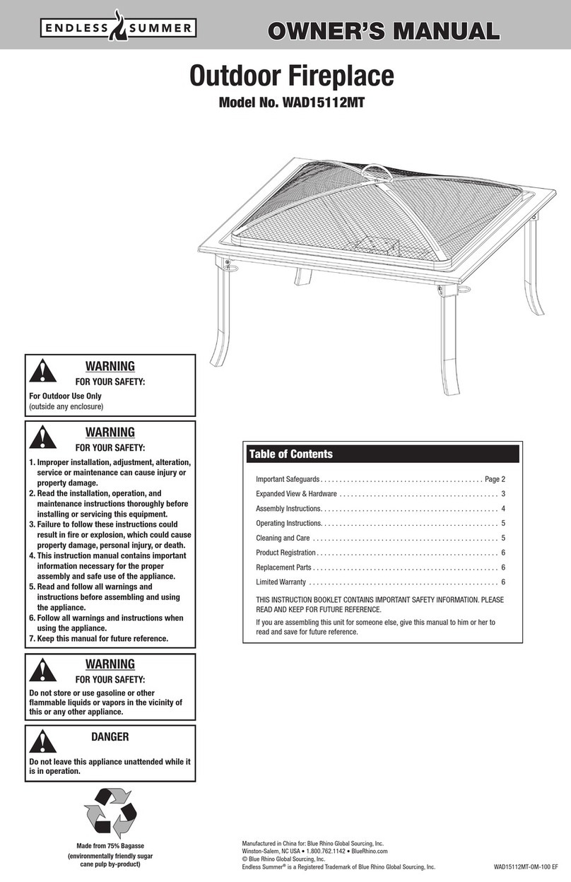 Endless Summer WAD15112MT User manual