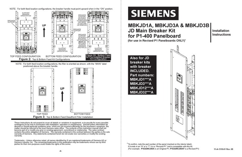 Siemens MBKJD1A User manual