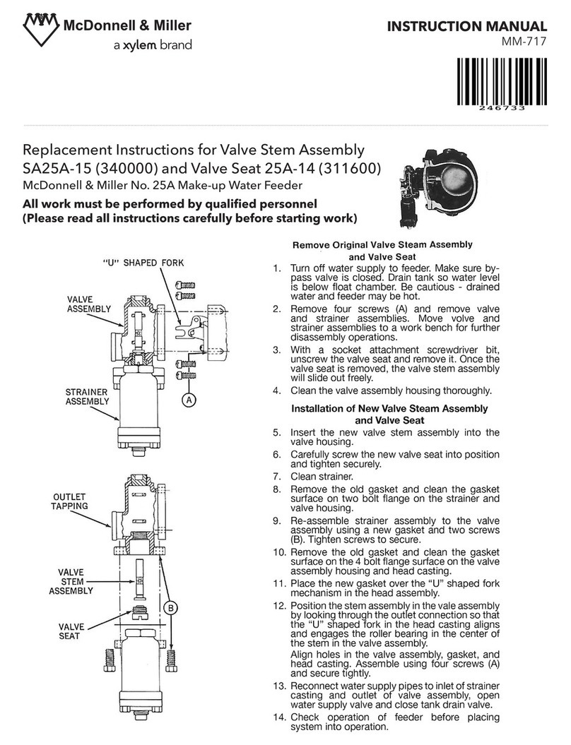Xylem McDonnell & Miller SA25A-15 Guide