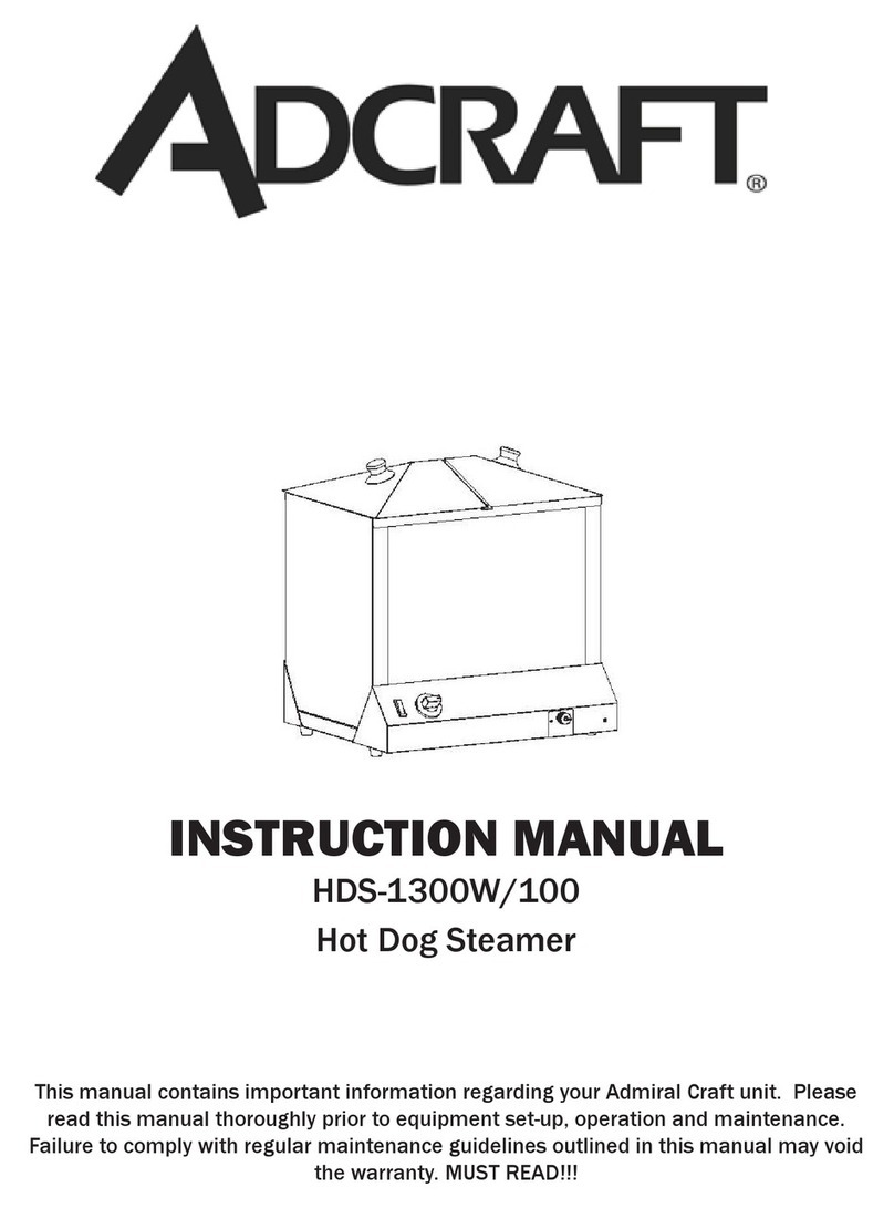 Adcraft HDS-1300W/100 instruction manual