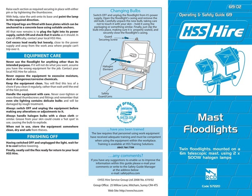 HSS Hire 57220 Operating & safety guide