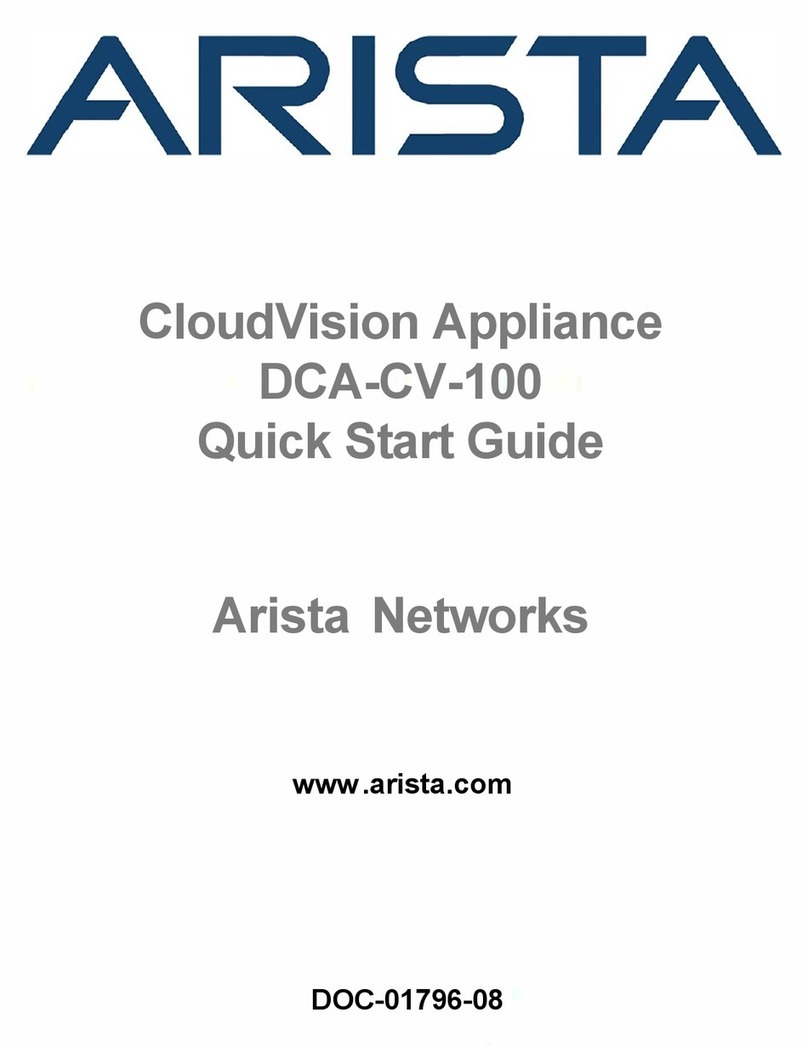Arista CloudVision DCA-CV-100 User manual