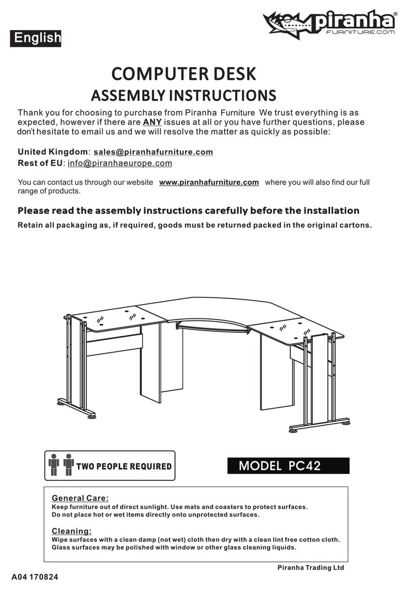 Piranha PC42 Assembly instructions