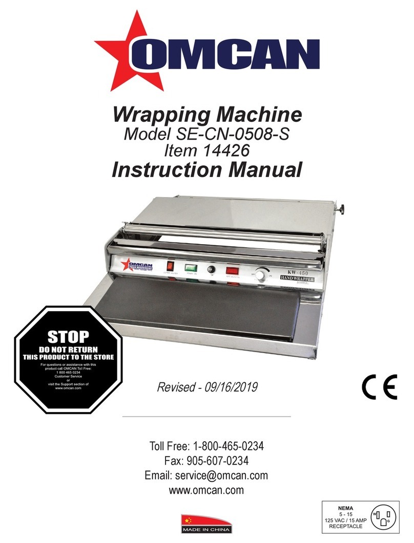 Omcan SE-CN-0508-S User manual