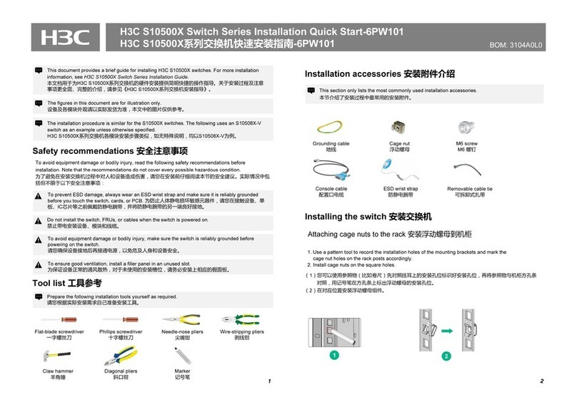 H3C S10500X Series Operating and maintenance manual