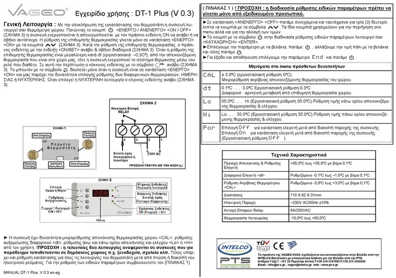 Vageo DT-1 Plus manual