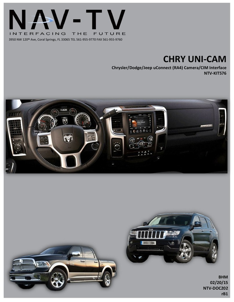 Nav TV CHRY UNI-CAM User manual Nav TV CHRY UNI-CAM User manual