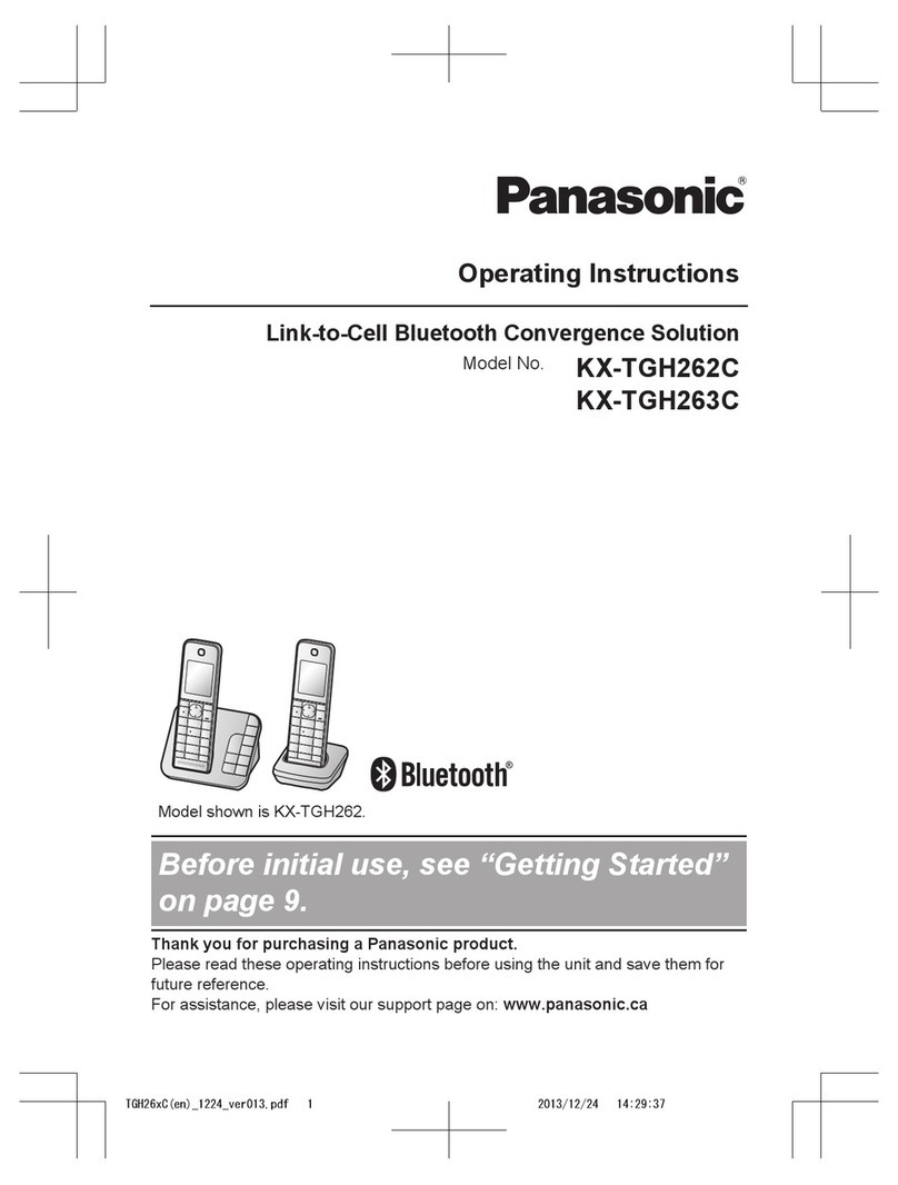 Panasonic KX-TGH262C operating instructions