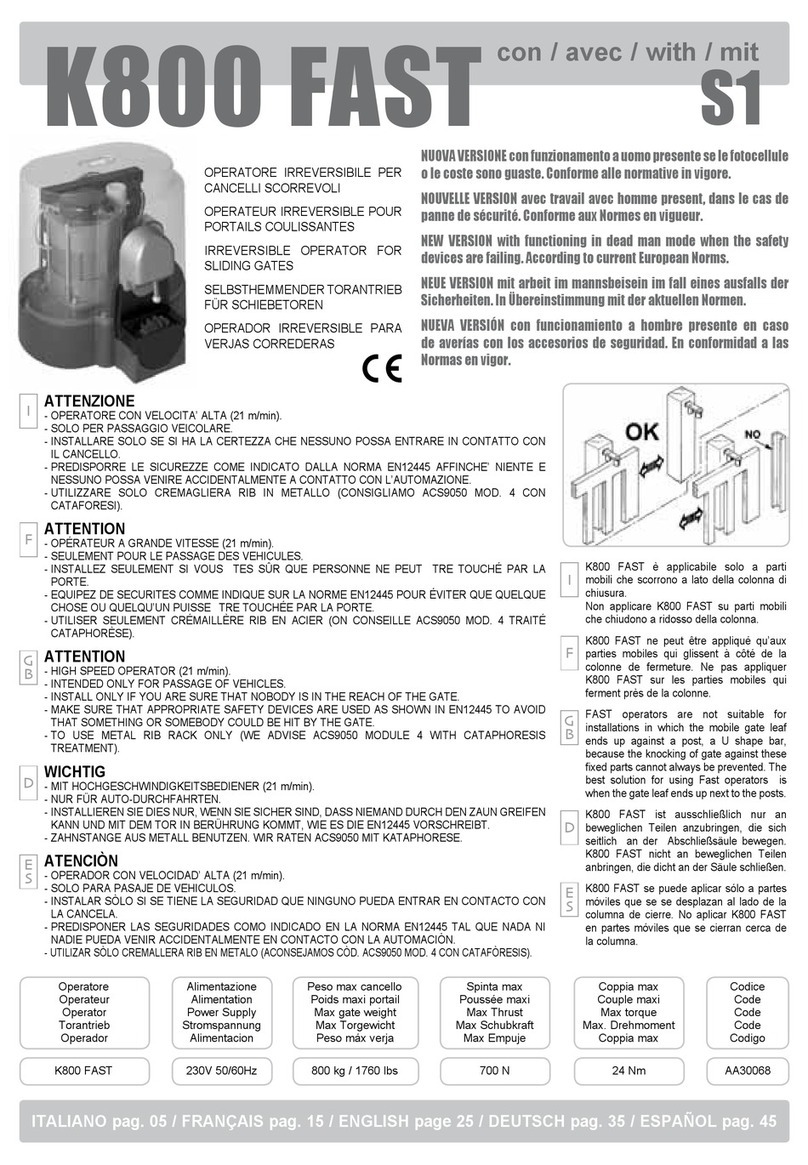 RIB K800FAST manual