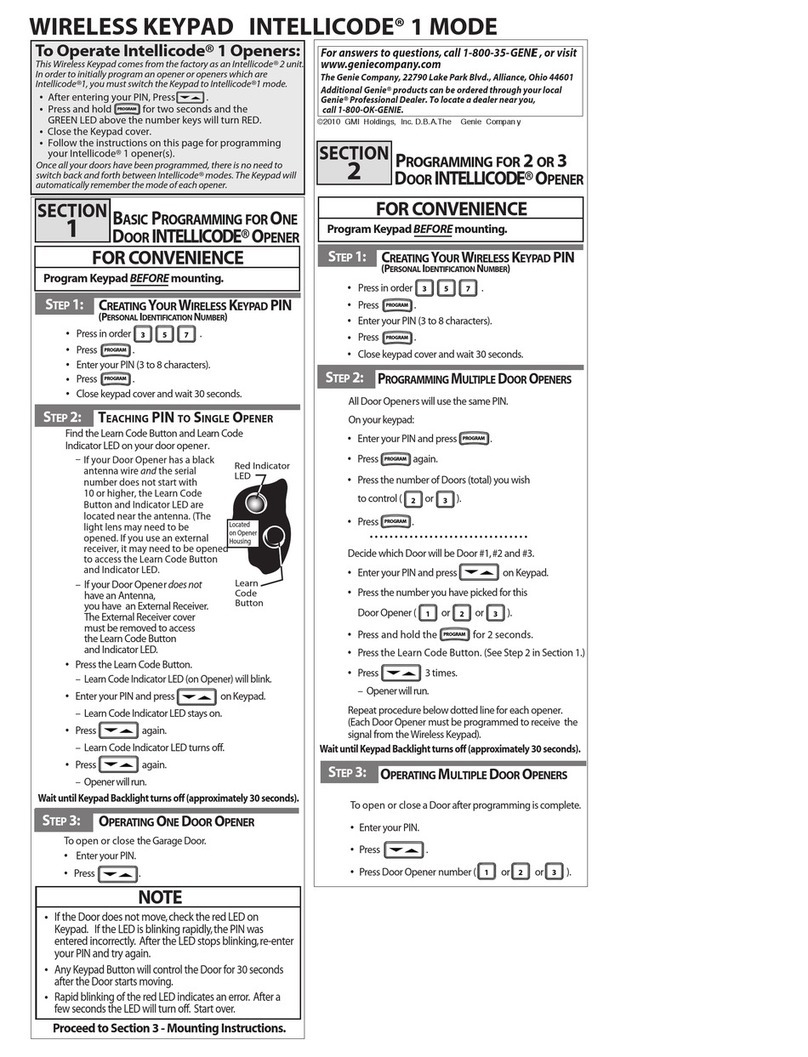 GMI INTELLICODE 1 quick start guide