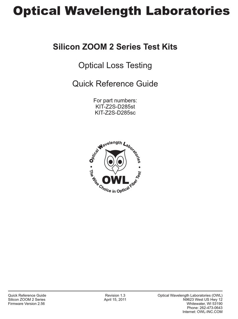 OWL ZOOM 2 Series Quick reference guide