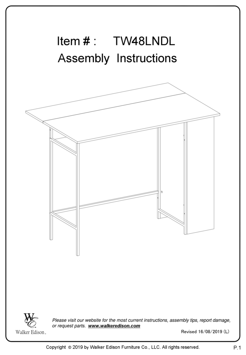 Walker Edison TW48LNDL User manual Walker Edison TW48LNDL User manual