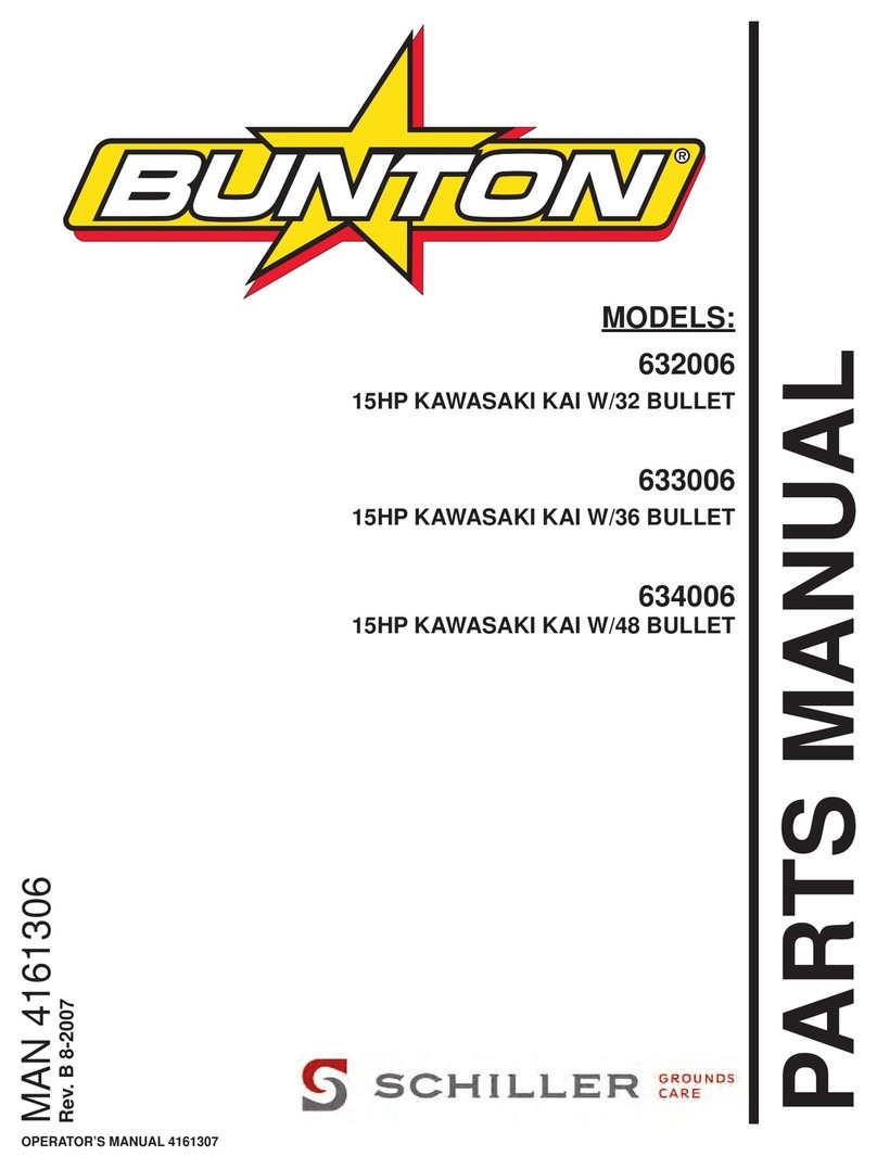 Schiller Grounds Care Bunton 632006 parts manual