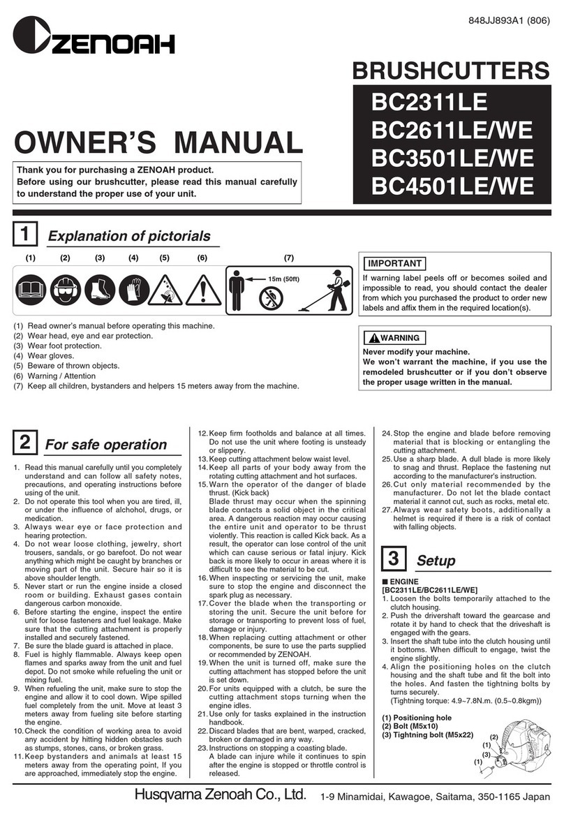 Zenoah BC4501LE/WE User manual