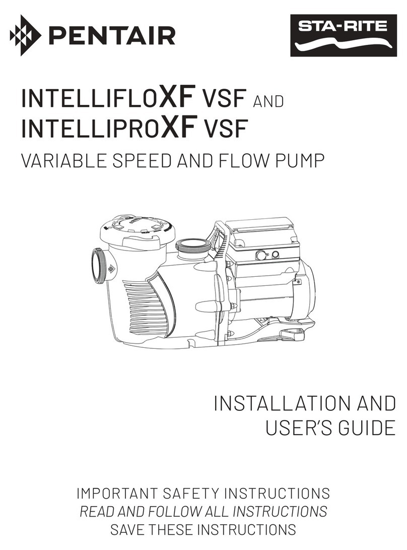 Pentair STA-RITE INTELLIFLOXF VSF User manual