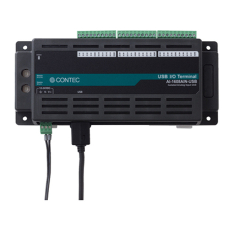 Contec AI-1608VIN-USB Reference manual