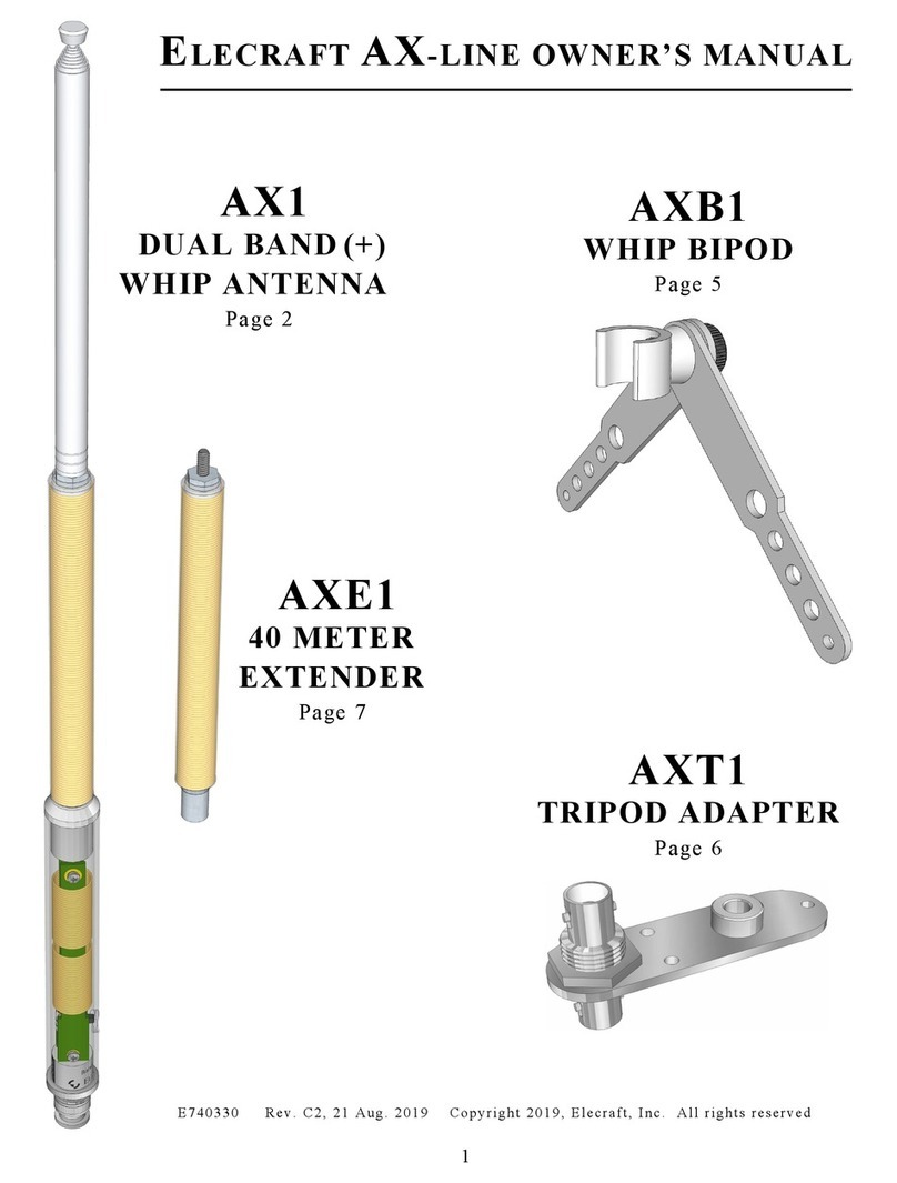 ELECRAFT AX Series User manual