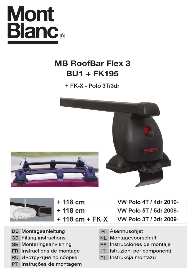 Mont Blanc MB RoofBar Flex 3 Fitting instructions