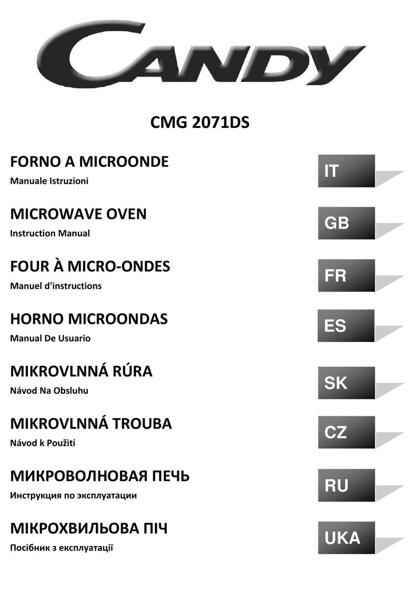 Candy CMG 2071DS User manual Candy CMG 2071DS User manual