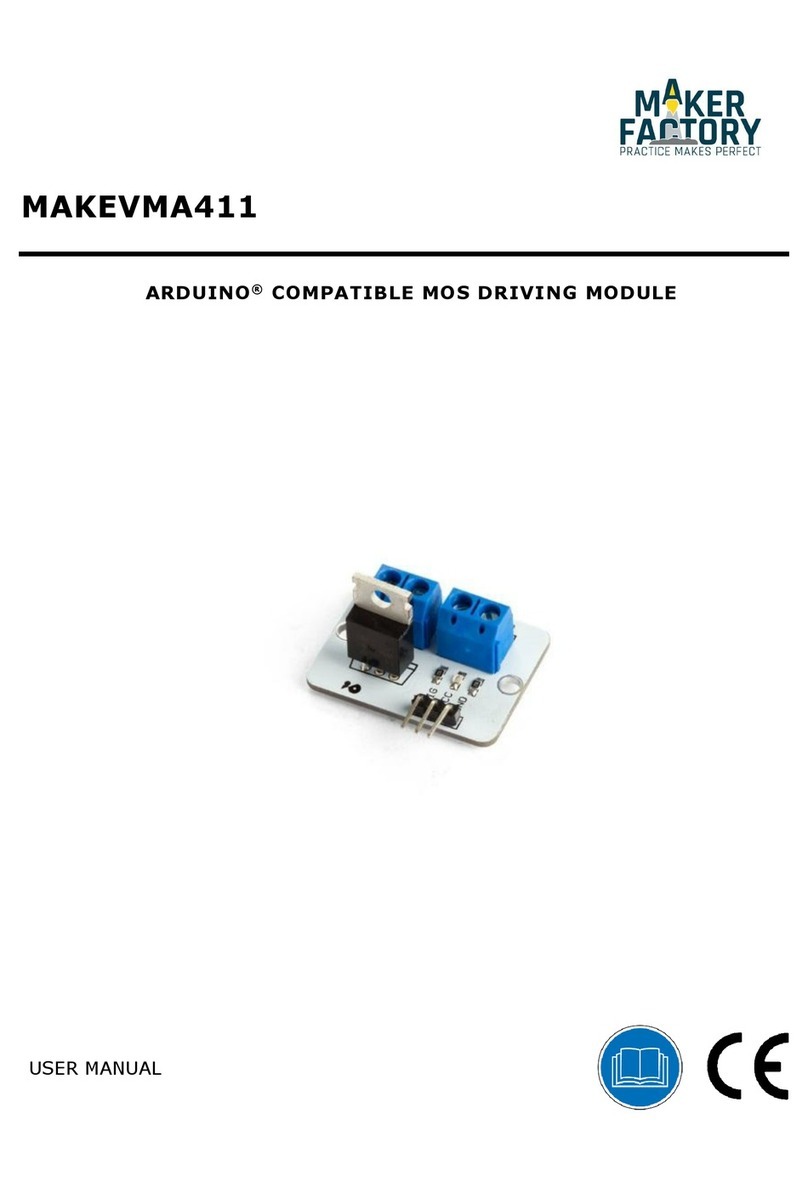 Maker Factory ARDUINO MAKEVMA411 User manual