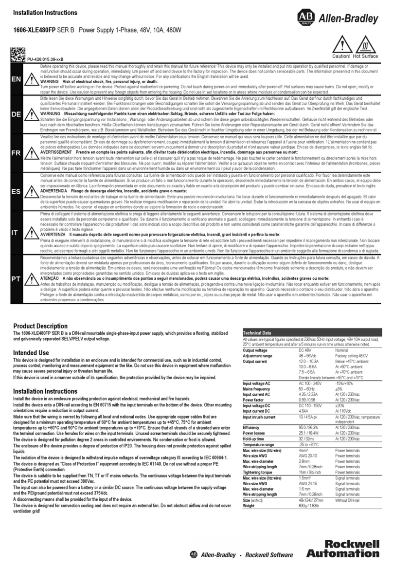 Allen-Bradley 1606-XLE480FP User manual