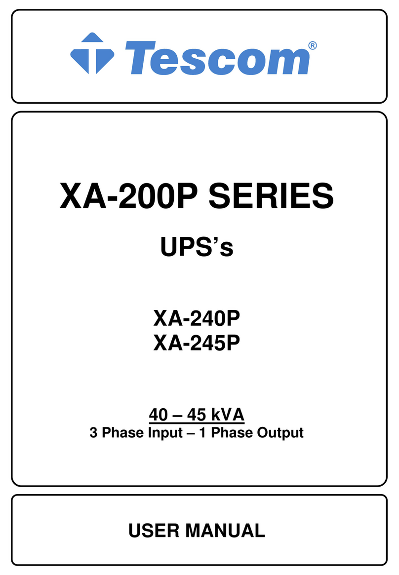 Tescom XA-200P Series User manual