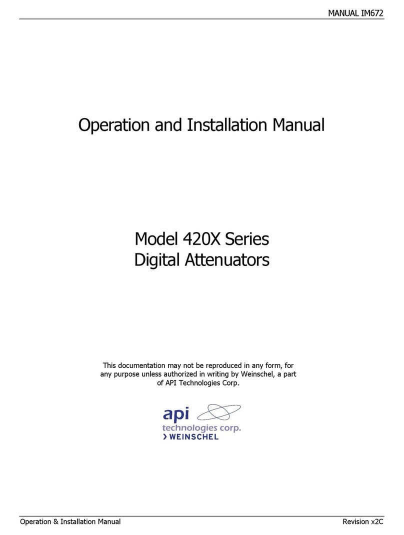 api technologies corp. 420X Series Operation and installation manual