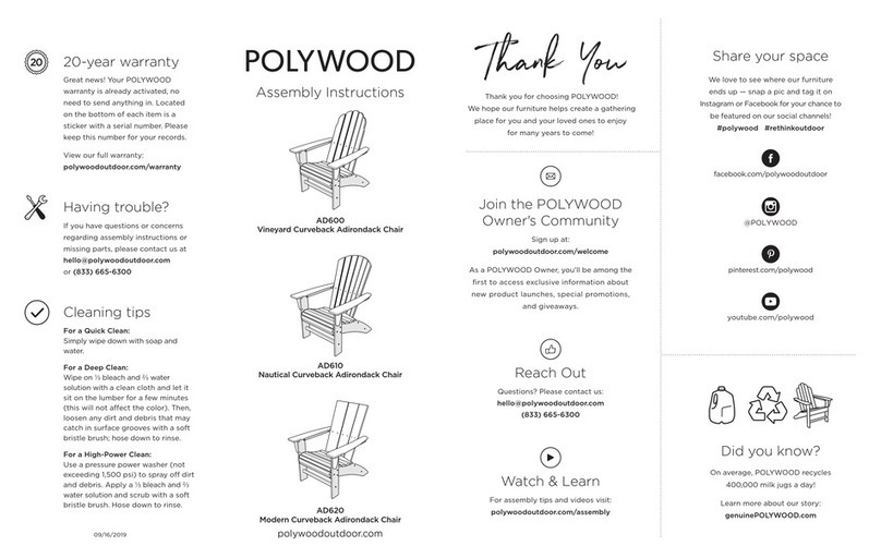Polywood AD600 User manual