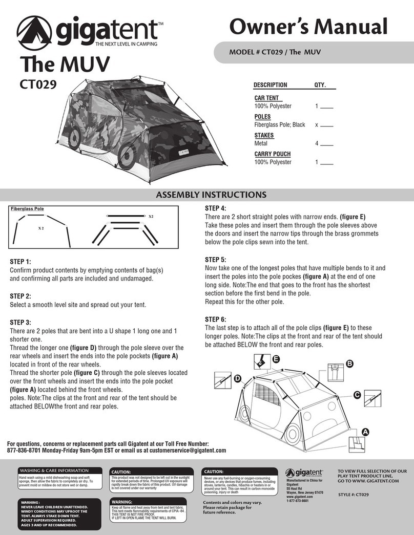 GigaTent The MUV User manual GigaTent The MUV User manual