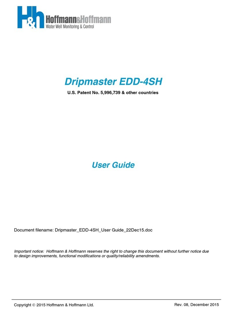 Hoffmann&Hoffmann Dripmaster EDD-4SH user guide Hoffmann&Hoffmann Dripmaster EDD-4SH user guide