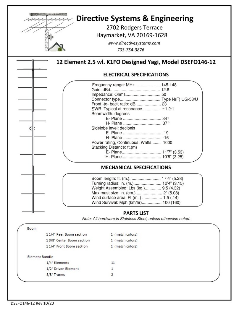 Directive Systems & Engineering DSEFO146-12 User manual Directive Systems & Engineering DSEFO146-12 User manual