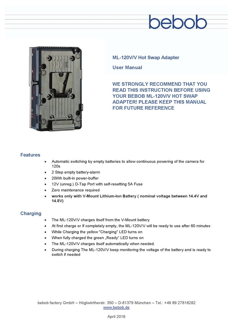 Bebob ML-120V/V User manual