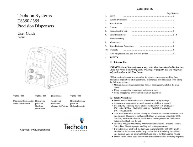 TECHCON SYSTEMS TS355 User manual