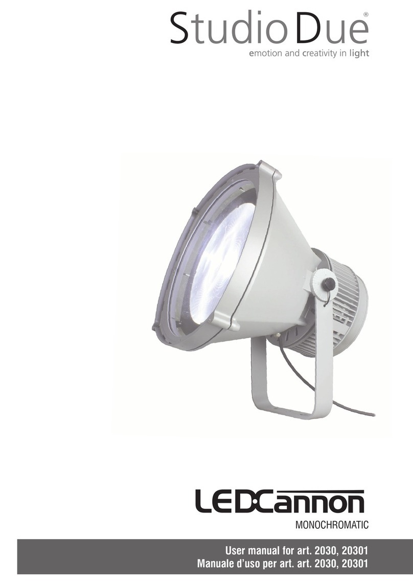STUDIODUE LEDCannon 2030 user manual