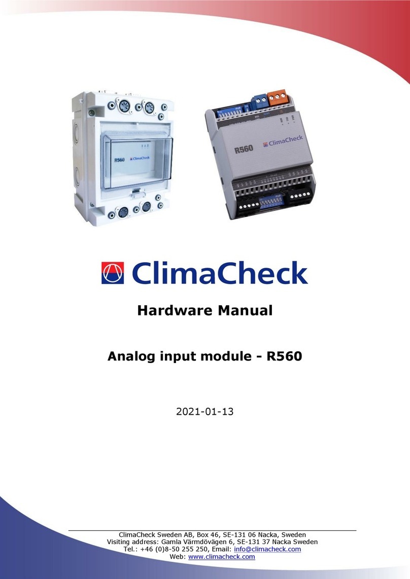 ClimaCheck R560 Hardware manual