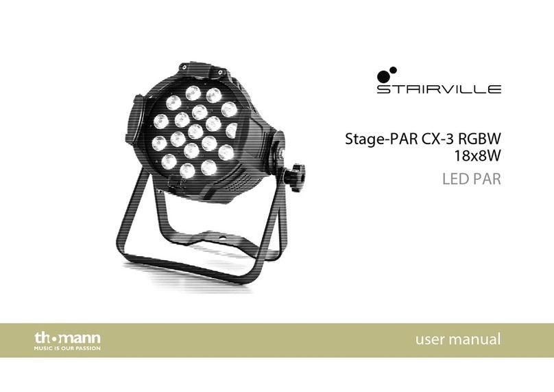thomann Stairville Stage-PAR CX-3 RGBW 18x8W User manual thomann Stairville Stage-PAR CX-3 RGBW 18x8W User manual