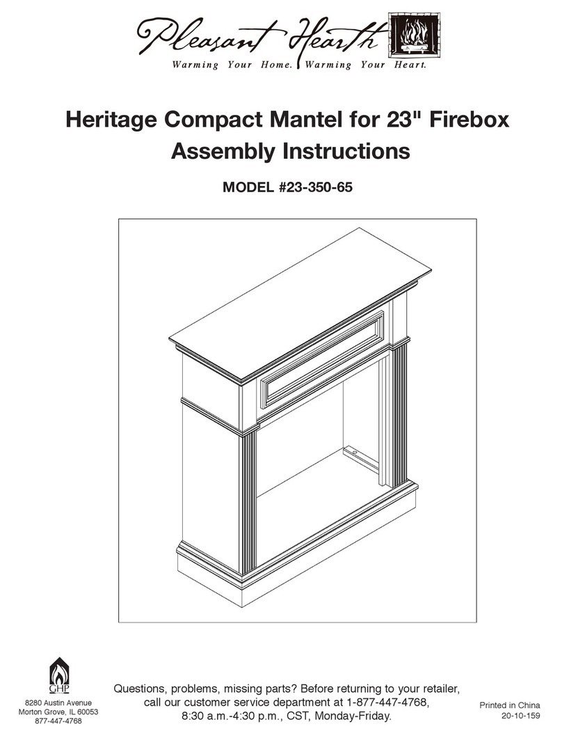 pleasant hearth 23-350-65 Assembly instructions